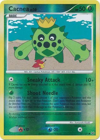 Cacnea - 67/127 - Common Reverse Holo
Platinum (Base Set) Reverse Holo Singles