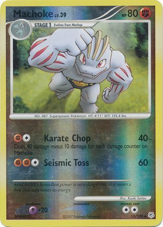 Machoke - 53/130 - Uncommon Reverse Holo
Diamond &amp; Pearl (Base Set) Reverse Holo Singles