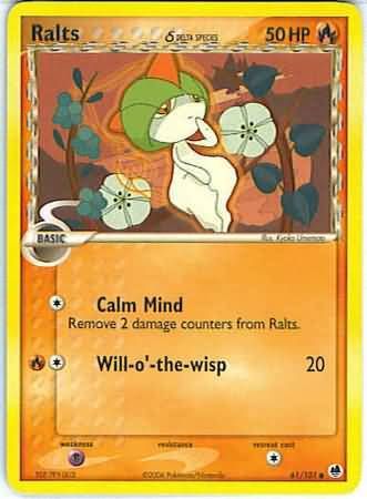 Ralts (Delta Species) - 61/101 - Common Ex Dragon Frontiers Singles
