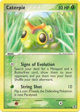 Caterpie - 56/112 - Common
Ex Fire Red &amp; Leaf Green Singles