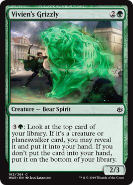 Vivien&#39;s Grizzly 182/264
War of the Spark Singles