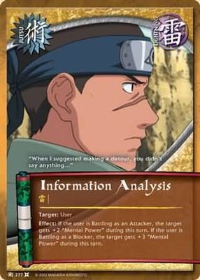 Information Analysis - 277 - Common
Naruto: The Chosen