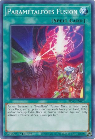 Parametalfoes Fusion - BLVO-EN061 - Common 1st Edition Blazing Vortex 1st Edition Singles (espanol)