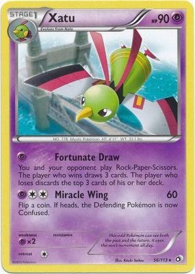 Xatu - 56/113 - Rare Black &amp; White 11: Legendary Treasures Singles