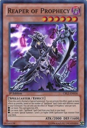 Reaper of Prophecy - CBLZ-EN036 - Super Rare 1st Edition Cosmo Blazer 1st Edition Singles *Espanol*