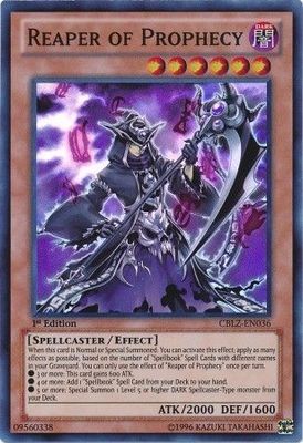 Reaper of Prophecy - CBLZ-EN036 - Super Rare 1st Edition Cosmo Blazer 1st Edition Singles *Espanol*
