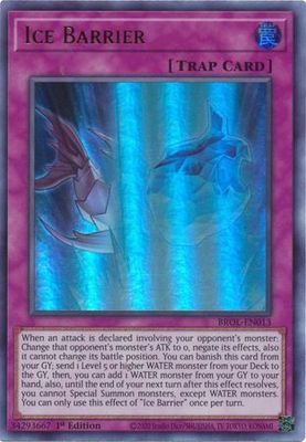 Ice Barrier - BROL-EN013 - Ultra Rare 1st Edition
Brothers of Legend 1st Edition Singles