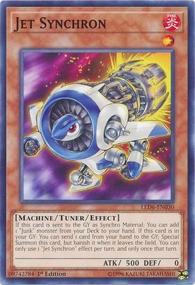 Jet Synchron - LED6-EN030 - Common 1st Edition
Legendary Duelists: Magical Hero 1st Edition Singles
