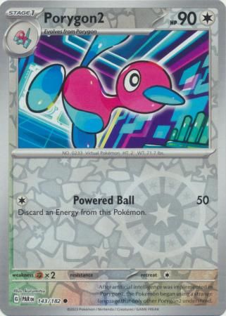 Porygon2 - 143/182 - Common Reverse Holo Scarlet &amp; Violet: Paradox Rift Reverse Holo Singles