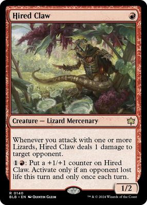 Hired Claw - Bloomburrow (BLB)
Bloomburrow