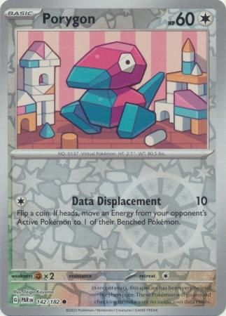 Porygon - 142/182 - Common Reverse Holo Scarlet &amp; Violet: Paradox Rift Reverse Holo Singles