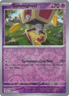 Gimmighoul - 088/182 - Common Reverse Holo Scarlet &amp; Violet: Paradox Rift Reverse Holo Singles
