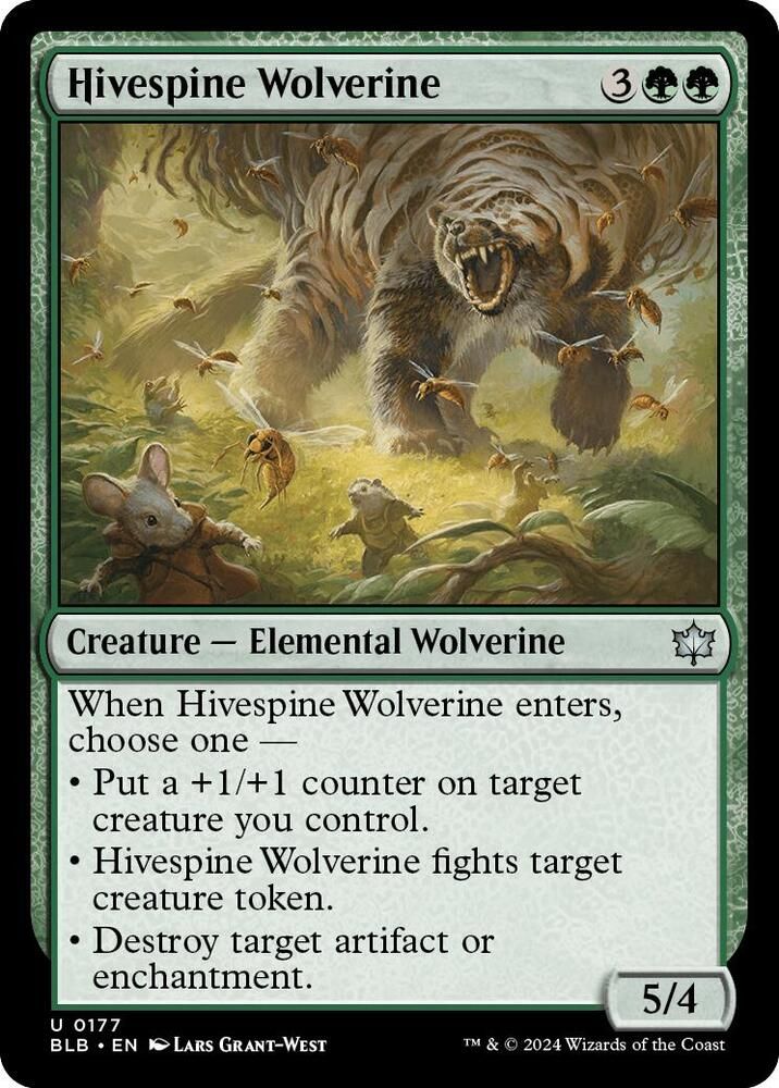Hivespine Wolverine - Bloomburrow (BLB) Bloomburrow