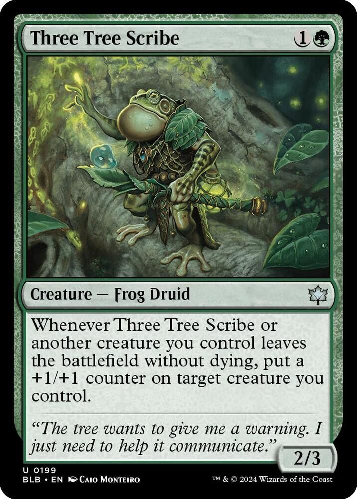 Three Tree Scribe - Bloomburrow (BLB)
Bloomburrow