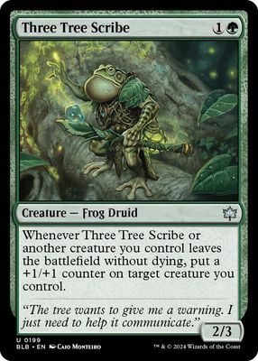 Three Tree Scribe - Bloomburrow (BLB)
Bloomburrow
