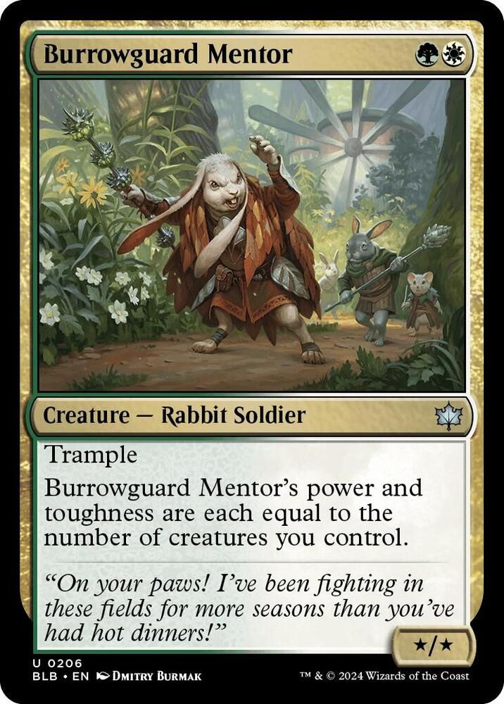 Burrowguard Mentor - Bloomburrow (BLB) Bloomburrow-Foil