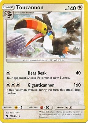 oucannon - 166/214 - Rare Sun &amp; Moon: Lost Thunder Singles