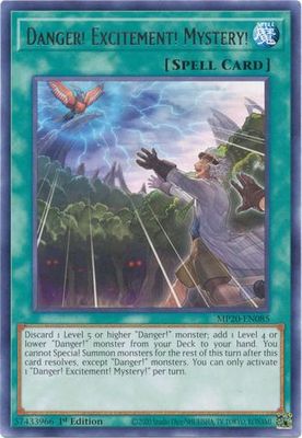 Danger! Excitement! Mystery! - MP20-EN085 - Rare 1st Edition 2020 Mega-Tin: Lost Memories 1st Edition Singles