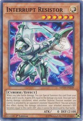 Interrupt Resistor - MP19-EN149 - Common 1st Edition Yu-Gi-Oh! 2019 Mega-Tins: Gold Sarcophagus Tin Mega Pack Singles (espanol)