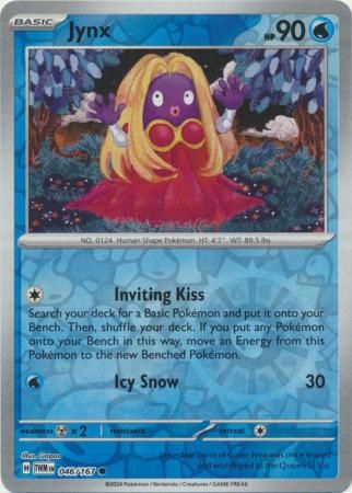 Jynx - 046/167 - Common Reverse Holo Scarlet &amp; Violet: Twilight Masquerade Reverse Holo Singles