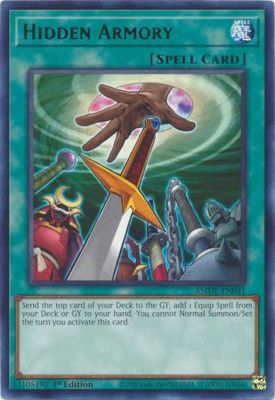 Hidden Armory - AMDE-EN041 - Rare 1st Edition Amazing Defenders 1st Edition Singles