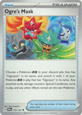 Ogre&#39;s Mask - 159/167 - Uncommon Scarlet and Violet: Twilight Masquerade Singles