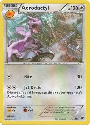 Aerodactyl - 76/124 - Rare
XY: Fates Collide Singles