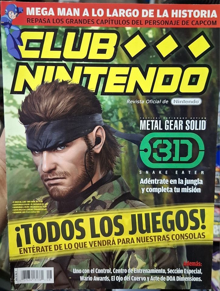 BA18 Club Nintendo Ano 20 Numero 8 Metal Gear Solid
