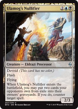 Ulamog&#39;s Nullifier 207/274
Battle for Zendikar Singles (Español)