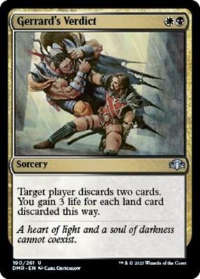 Gerrard&#39;s Verdict 190/261
Dominaria Remastered Singles