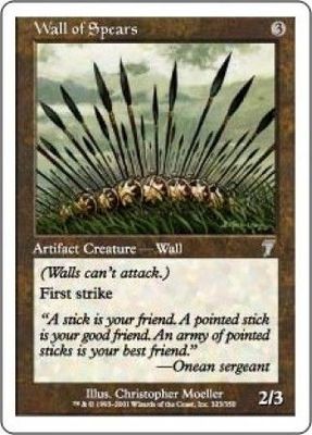 Wall of Spears MTG 7th Edition Singles