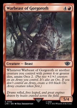 Warbeast of Gorgoroth 0152 - The Lord of the Rings: Tales of Middle-Earth Singles (Español)