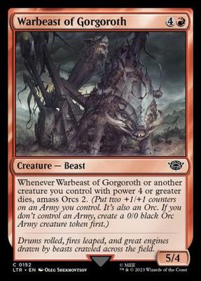 Warbeast of Gorgoroth 0152 - The Lord of the Rings: Tales of Middle-Earth Singles (Español)