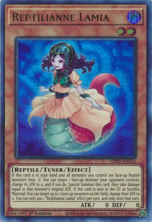 Reptilianne Lamia - GFP2-EN116 - Ultra Rare 1st Edition
Ghosts From The Past: The 2nd Haunting 1st Edition Singles