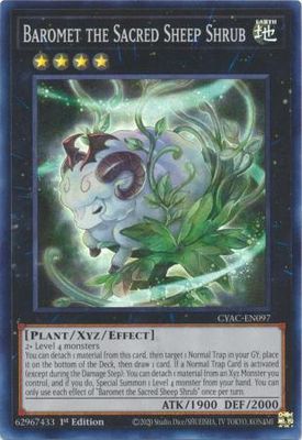 Baromet the Sacred Sheep Shrub - CYAC-EN097 - Super Rare 1st Edition
Cyberstorm Access 1st Edition Singles