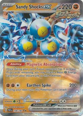 SH Sandy Shocks ex - 108/182 - Ultra Rare Scarlet &amp; Violet: Paradox Rift Singles