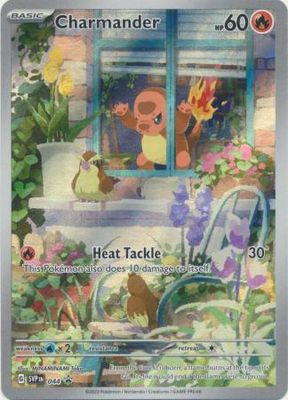 SJ Charmander - SVP044 - Illustration Rare Promo Pokemon Scarlet &amp; Violet Promos