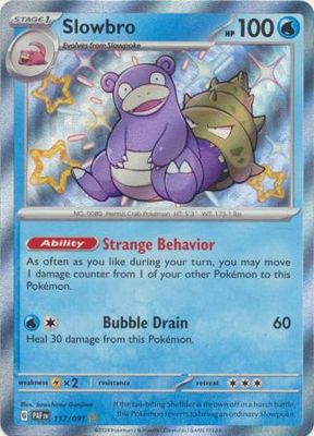 SJ Slowbro - 117/091 - Shiny Rare
Scarlet &amp; Violet: Paldean Fates Singles