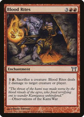 Blood Rites - Champions of Kamigawa (CHK)
Champions of Kamigawa