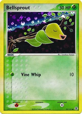 Bellsprout - 53/112 - Common Reverse Holo
Ex Fire Red &amp; Leaf Green Reverse Holo Singles