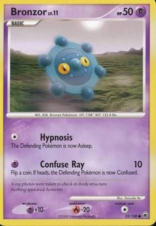 Bronzor - 52/100 - Common Diamond &amp; Pearl: Majestic Dawn Singles