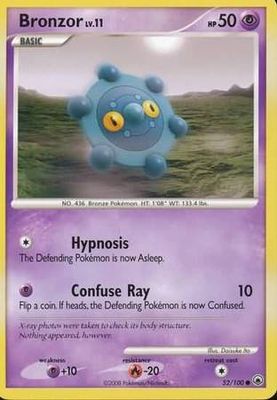 Bronzor - 52/100 - Common Diamond &amp; Pearl: Majestic Dawn Singles