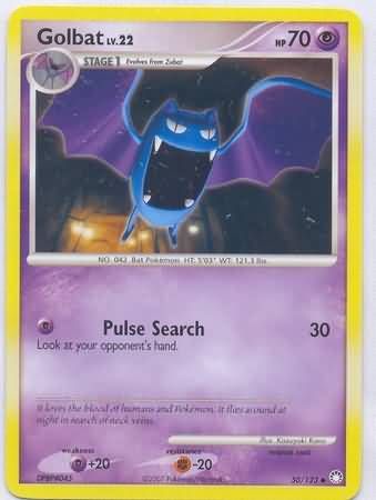 Golbat - 50/123 - Uncommon
Diamond &amp; Pearl: Mysterious Treasures Singles