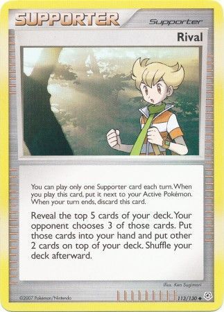 Rival - 113/130 - Uncommon Diamond &amp; Pearl (Base Set) Singles