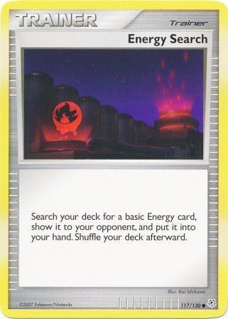 Energy Search - 117/130 - Common Diamond &amp; Pearl (Base Set) Singles