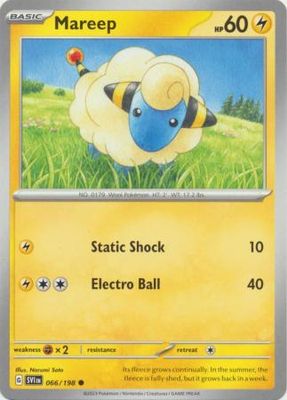 Mareep - 066/198 - Common Scarlet &amp; Violet (Base Set) Singles