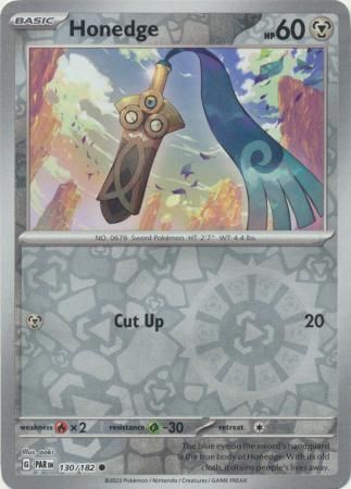 Honedge - 130/182 - Common Reverse Holo
Scarlet &amp; Violet: Paradox Rift Reverse Holo Singles