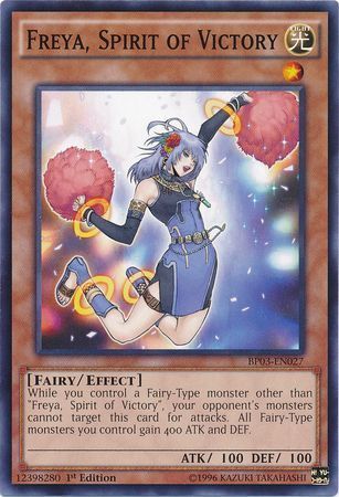 Freya, Spirit of Victory - BP03-EN027 - Common 1st Edition
Battle Pack 3: Monster League 1st Edition Singles