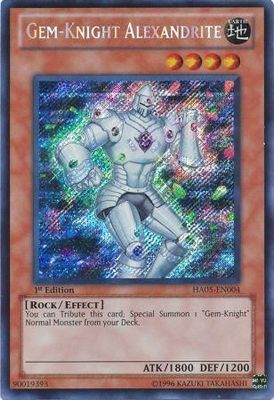 Gem-Knight Alexandrite - HA05-EN004 - Secret Rare 1st Edition
Hidden Arsenal 5 1st Edition Singles
