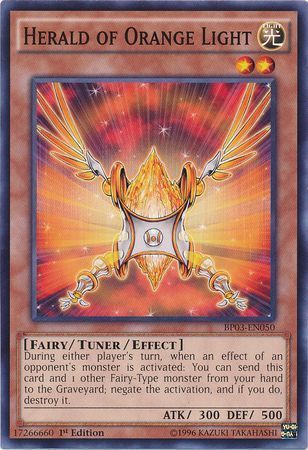 Herald of Orange Light - BP03-EN050 - Common 1st Edition
Battle Pack 3: Monster League 1st Edition Singles